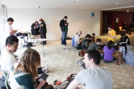 StreetPass London used an open space on the 6th floor of the Southbank Centre 